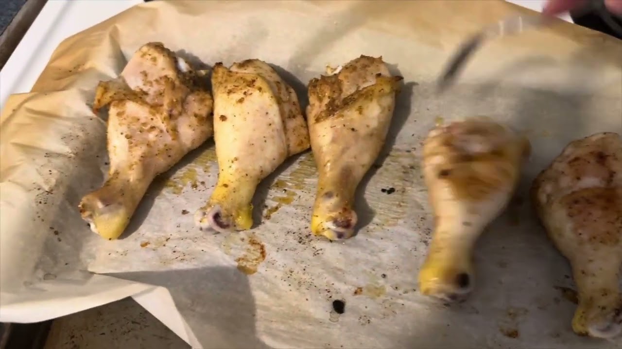 Easy Mediterranean Chicken Drumstick and Side Dish