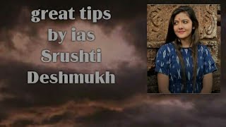great tips by ias Srushti Deshmukh ?shorts upsc