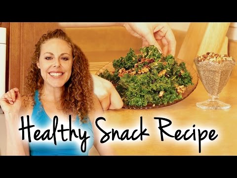 Easy Healthy Snacks! Breakfast Chia Pudding, Cranberry Walnut Salad, Health Foods How To Recipe