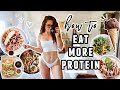 HOW TO EAT MORE PROTEIN to GET TONED 💪🏻 What I Eat on a Rest Day to Hit my Protein Goals
