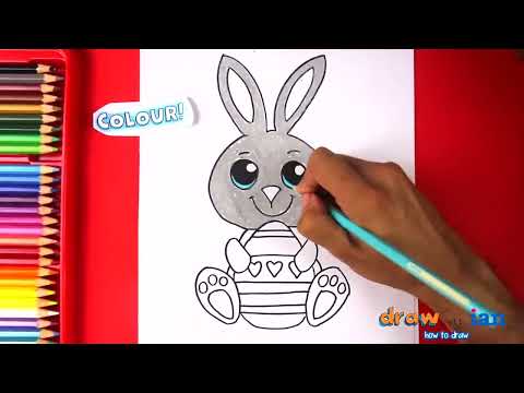 How to Draw an Easter Bunny - Easy Drawings Step by Step