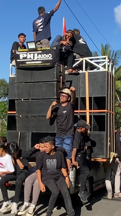 Sound system pnj audio bawa 4 sub miniscoop putar dj ngamen 10