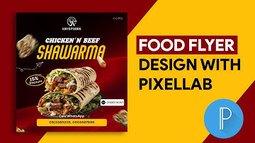 How to Design a Fast Food Flyer in PixelLab | PixelLab Tutorial
