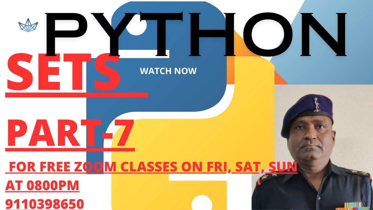 PART 7:: SETS IN PYTHON - YouTube