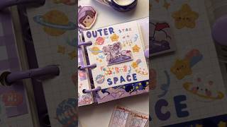 🚀 cute outer space mini journal spread 🪐 #journalwithme #asmrjournal #minijournal #fyp #journal