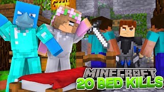 HOW TO WIN THE BED CHALLENGE - Minecraft Bed wars w/ Little Kelly, Sharky and Scuba Steve