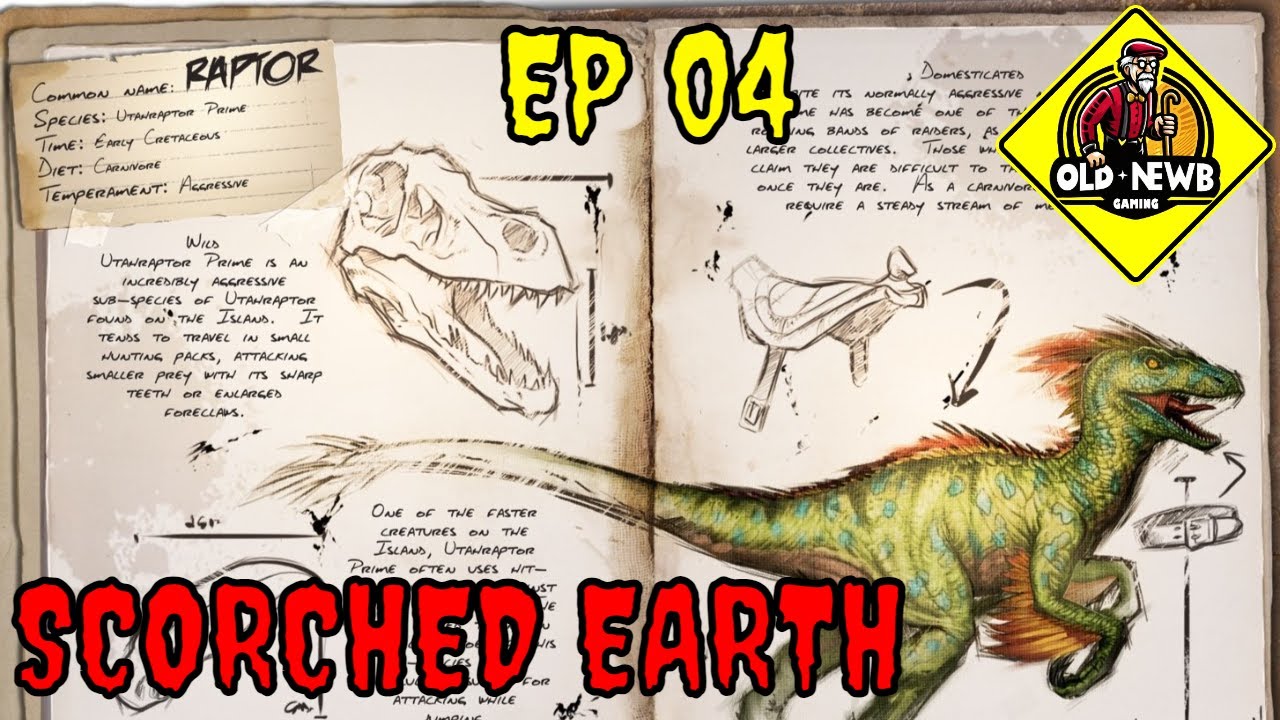 Taming Raptors ARK: Survival Ascended. SCORCHED EARTH DLC. EP 04. Taming Raptors ...