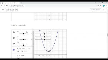 Geogebra| Quadratic Function| PMBK