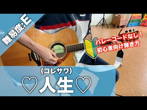 【初心者向け】人生/コレサワ-簡単ギターコードで講座