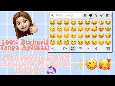 Cara mengubah emoji ANDROID menjadi IOS IPHONE TANPA APLIKASI!✨