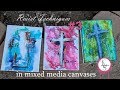 Resist Techniques in Mixed Media - canvas 3  - This &amp; That Thursday