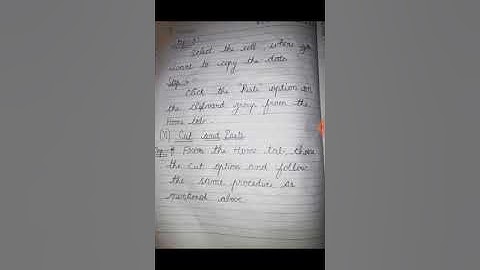 std 7-Computer science Chapter-3 Working with Ms excel 2007