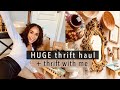 HUGE Thrift Haul + thrift with me // Boho & Vintage decor | Faith Lyric