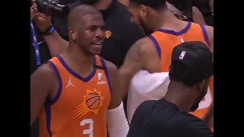 Chris Paul goes over to hug Lil Wayne after the game #Shorts