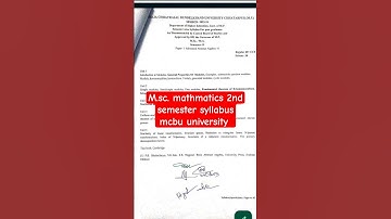 #mcbu #exam #india #education #collegesemester #mp #msc #collegeyear