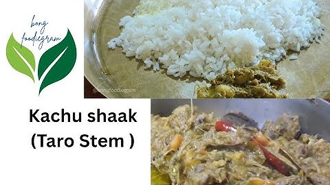 Taro stem with hilsa fish head ☘️👌| traditional bengali recipe | Breakfast | bongfoodiegram
