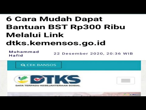 Cara dapatkan bantuan BST Rp.300 ribu modal KTP