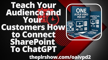 0005 - Teach Your Customer How To Connect ChatGPT to Sharepoint
