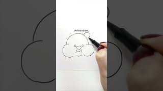 How to draw a cute bear 🍯 #art #drawing #cute #dibujar