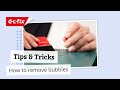 Tips  tricks for dcfix selfadhesive films  how to remove air bubbles