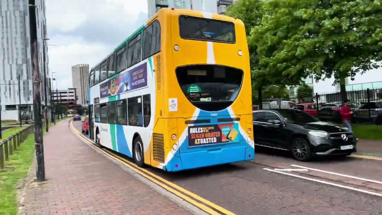 Stagecoach Manchester Enviro400 Trident 19269 (MX08 GUD) on the 50