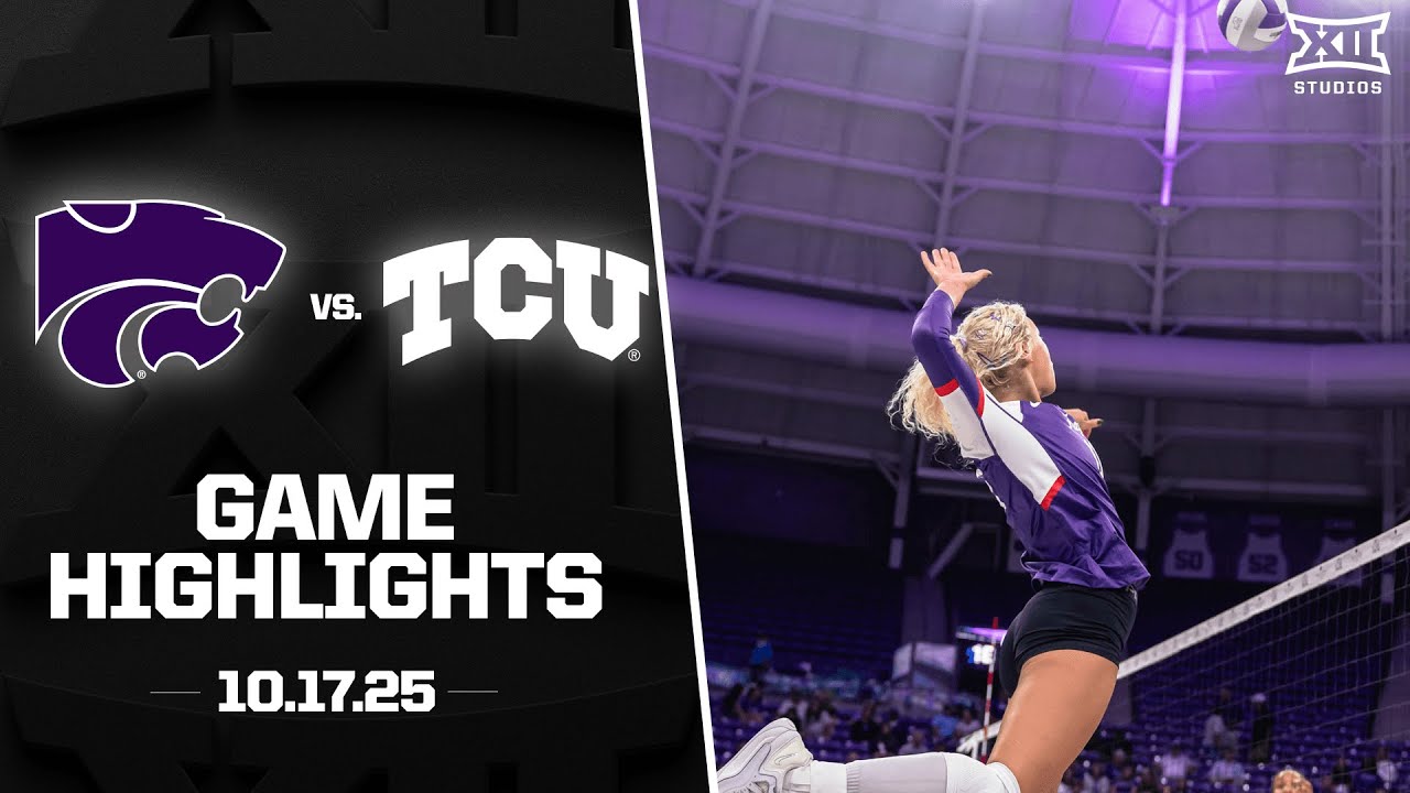 Kansas State vs. #11 TCU Highlights (10.17.25) | 2025 Big 12 Volleyball