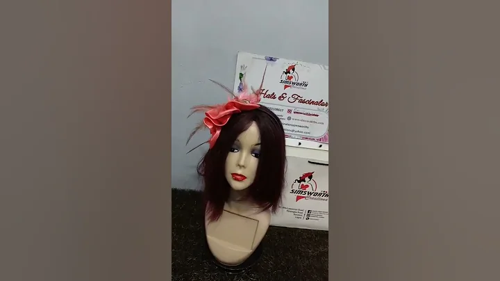 Peach Fascinator for Bridesmaids , Wedding Guests in Lagos Nigeria