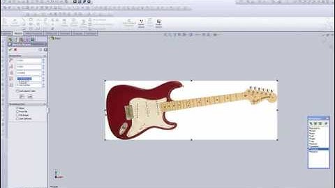 Solidworks Tutorials, Using Splines to create a Guitar