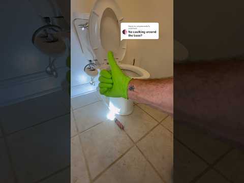 Always Seal Your Toilets To The Floor. #plumbing #plumber #bathroom #toilet #silicone