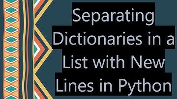Separating Dictionaries in a List with New Lines in Python