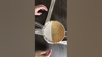 Macrame Basket/ Cesto Macrame#craftsmanship#diy#decoration#tutorial#handmade#artesanato#flores