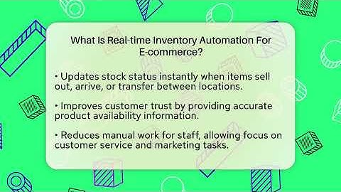 What Is Real-time Inventory Automation For E-commerce? - Ecom SaaS Stack