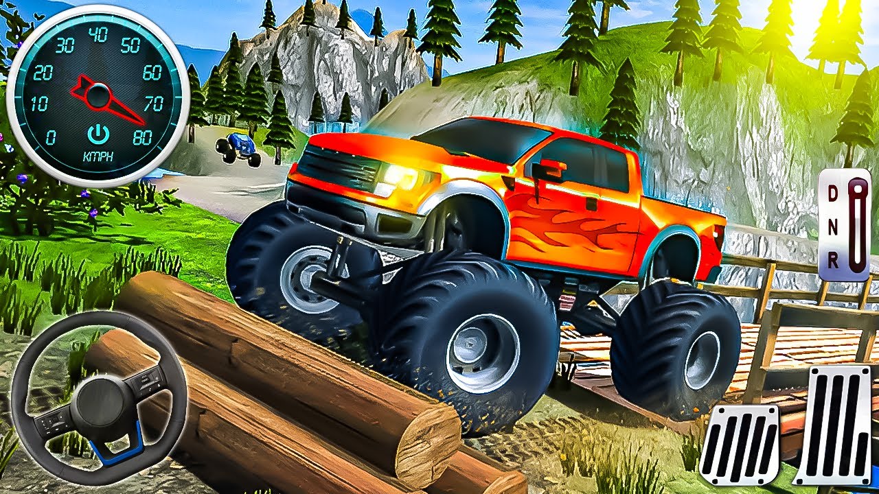 Offroad Monster Truck Driving Simulator - Jeep Derby Mud and Rocks Driver 2025 - Android Gameplay