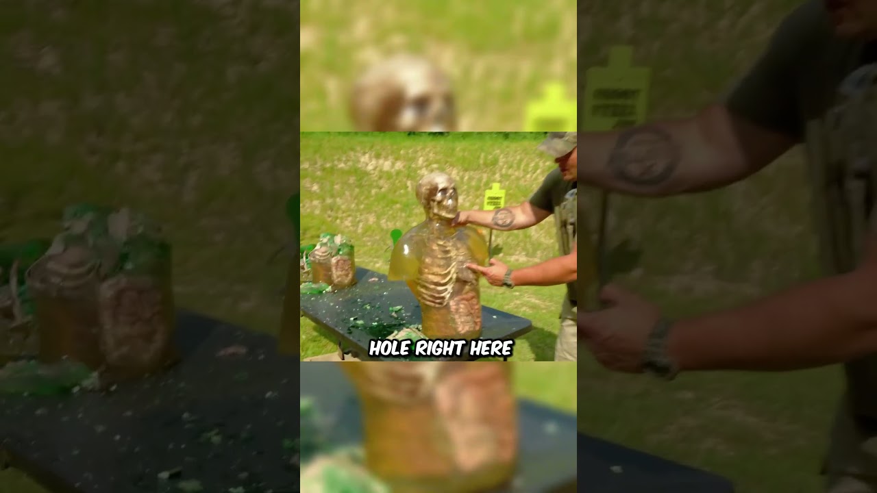 950 JDJ FAT MAC vs Zombie Torses- The World's most powerfull Rifel DESTROYS ballastics dummy