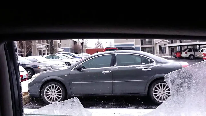 *Not* the best way to remove ice on your car windows