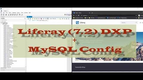 Liferay DXP 7 2 Server with MySQL connection