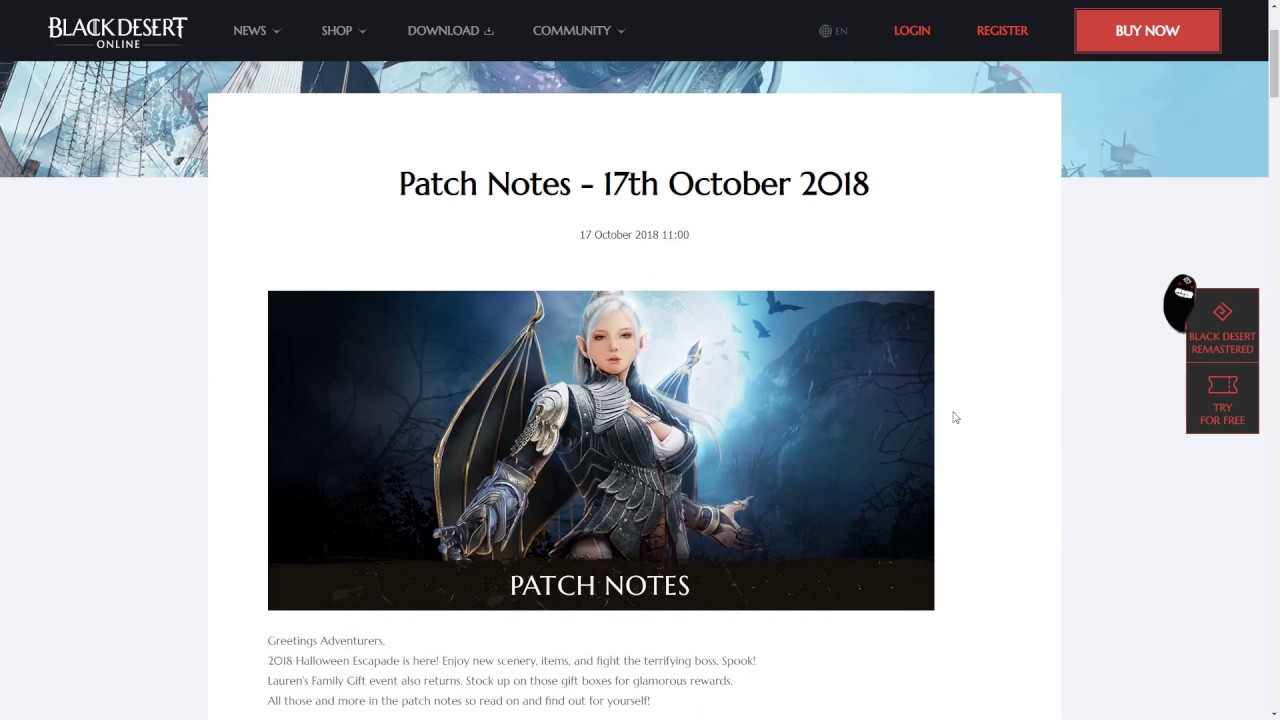 BDO Patch Notes Halloween Events And A Tamer Buff 17 10 18 YouTube bdo patch notes halloween events and a tamer buff 17 10 18 youtube