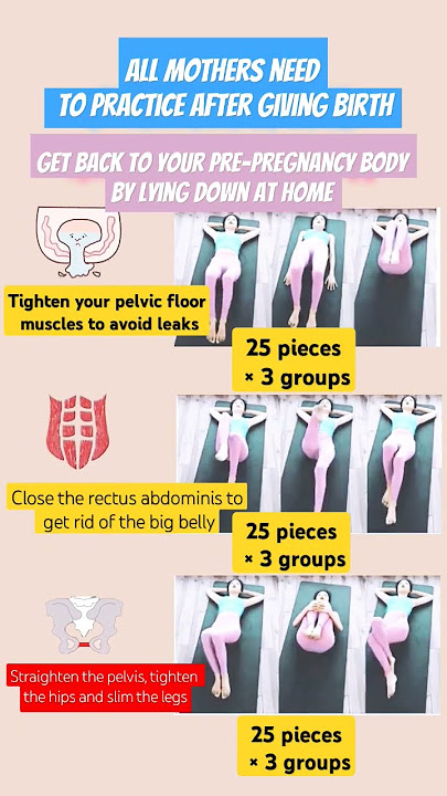After giving birth Get back to your pre-pregnancy body by lying down at home#shorts #exercise