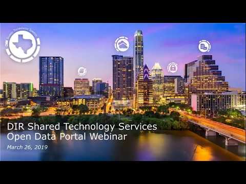 Shared Technology Services- Open Data Portal