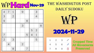 The Washington Post Daily Sudoku 2024-11-29 1979 Hard