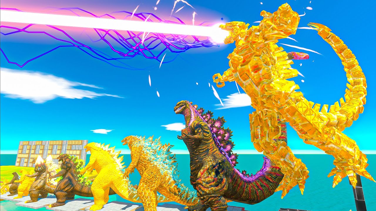 Evolution of Mechagodzilla vs Honey Itself - Animal Revolt Battle Simulator