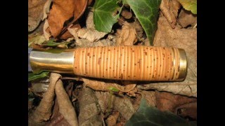 Making a Puronvarsi Tera Timantti 75 Puukko with a Brass and Birch Bark Handle