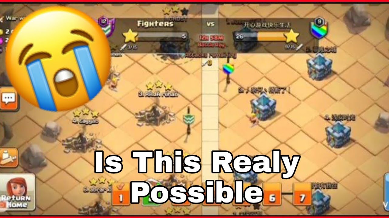 Seriously Is this realy happening in coc clan war league
