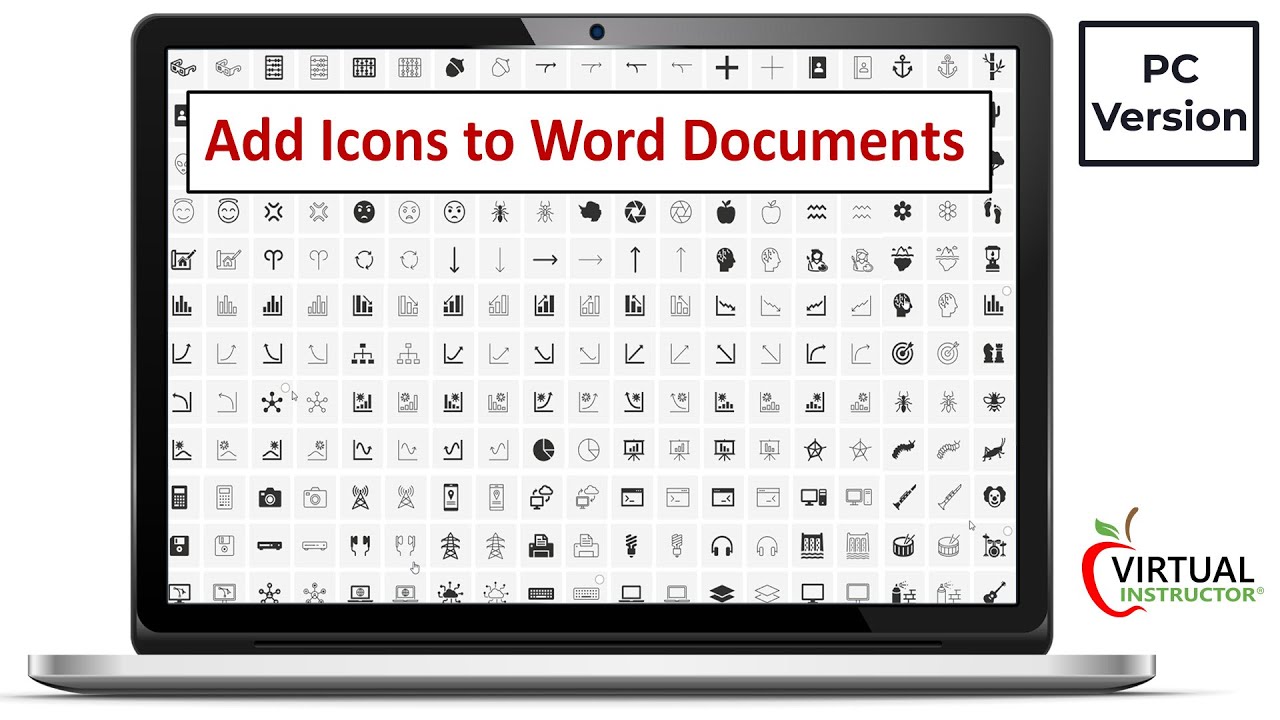 Word File Icon On Computer How to Add Icons to Word Documents PC Version - YouTube