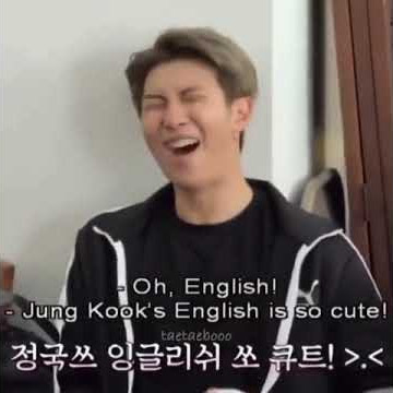 Namjoon: jungkook's english is so cute❤️❤️