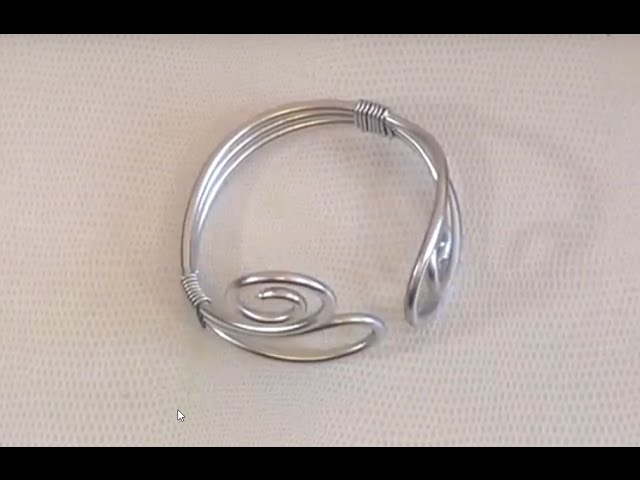 ▻ [ TUTO ] Fil d'Aluminium Réalisation d'un Bracelet en Fil Aluminium Argent  3mm - YouTube