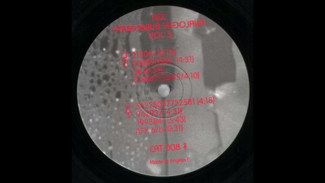AFX - .55278037732581 (1997) - YouTube