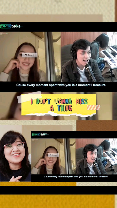 Download lagu Dimas Senopati - I Don't Wanna Miss A Thing #coversong #shorts #ometv #reaction