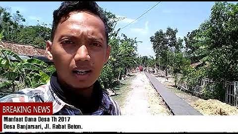 Manfaat Dana Desa Tahun 2017  Banjarsari Kradenan Grobogan