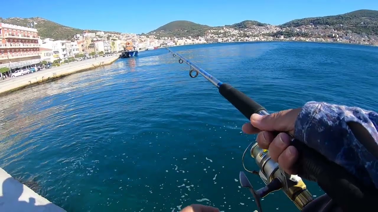 Ψάρεμα πολυαγκιστρο στη Σάμο Γιάννη παπάκι μελανουρι